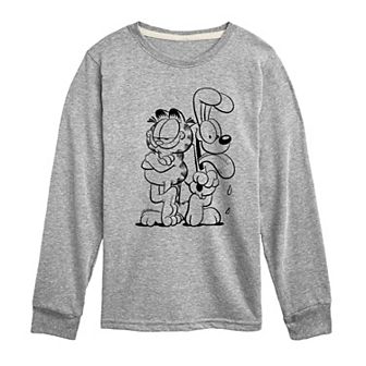 Boys 8-20 Garfield & Odie Long Sleeve Graphic Tee