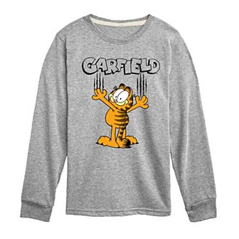 Boys 8-20 Garfield Scratches Long Sleeve Graphic Tee