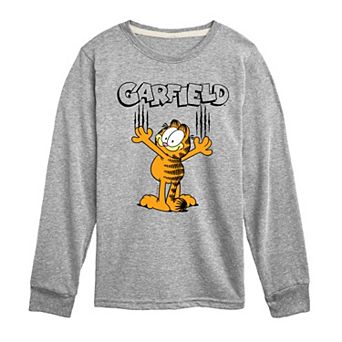 Boys 8-20 Garfield Scratches Long Sleeve Graphic Tee