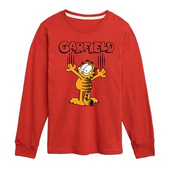 Boys 8-20 Garfield Scratches Long Sleeve Graphic Tee