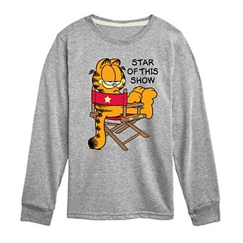 Boys 8-20 Garfield Star Of This Show Long Sleeve Graphic Tee