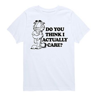 Boys 8-20 Garfield Do You Think I Care Graphic Tee