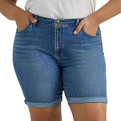 Plus Size Lee Legendary Rolled Bermuda Jean Shorts