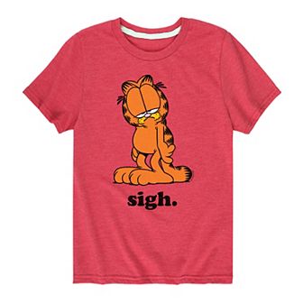 Boys 8-20 Garfield Sigh Graphic Tee