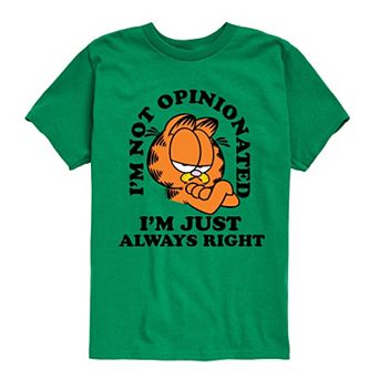 Boys 8-20 Garfield Always Right Graphic Tee