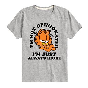 Boys 8-20 Garfield Always Right Graphic Tee