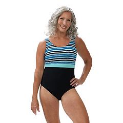 Plus Size Dolfin Ocean Performance Back Colorblock One-Piece