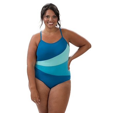 Women's Dolfin UPF 50+ Criss Cross Strap One-Piece Swimsuit