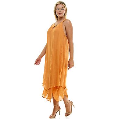 Plus Size Luxology Sleeveless Maxi Dress