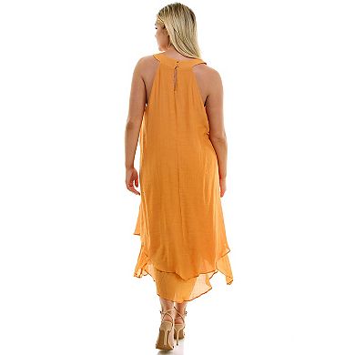 Plus Size Luxology Sleeveless Maxi Dress