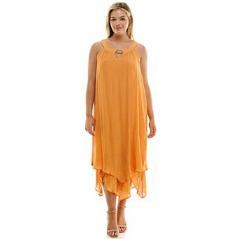 Plus Size Luxology Sleeveless Maxi Dress