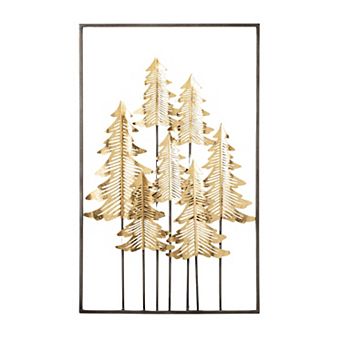Haven Living Gold Metal Tree Wall Decor