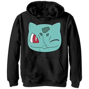 Boys 8-20 Pokémon Bulbasaur Winking Face Graphic Hoodie