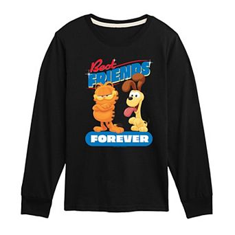 Boys 8-20 Garfield Movie Best Friends Forever Long Sleeve Graphic Tee
