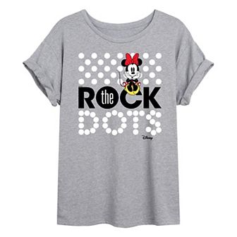 Disney's Minnie Mouse Juniors' Rock The Dots Oversized Tee