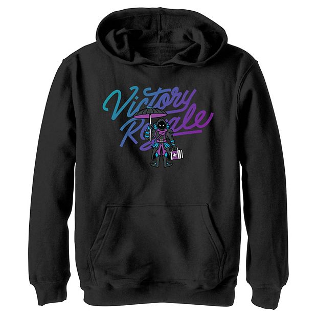 Boys 8 20 Fortnite Raven Victory Royale Graphic Hoodie