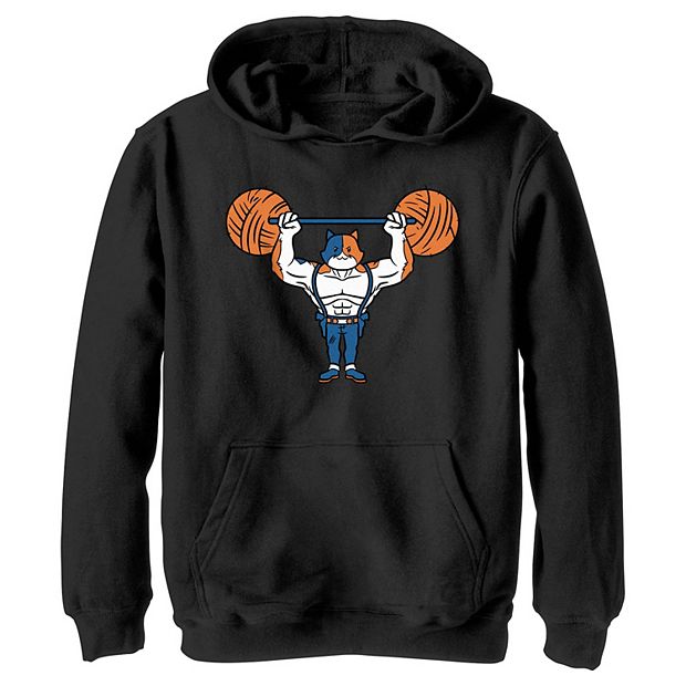 Boys 8 20 Fortnite Meowscles Yarn Lifter Graphic Hoodie