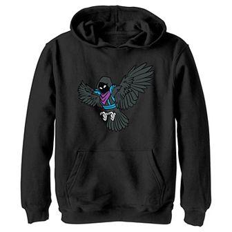 Boys 8-20 Fortnite Raven Spread Wings Graphic Hoodie