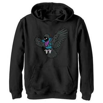 Boys 8-20 Fortnite Raven Spread Wings Graphic Hoodie