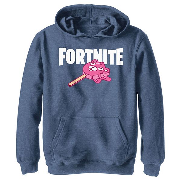 Boys 820 Fortnite Melting Pink Bear Popsicle Graphic Hoodie