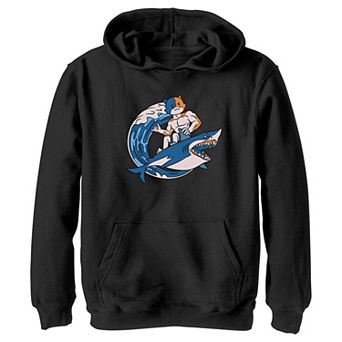 Boys 8-20 Fortnite Meowscles Shark Surf Graphic Hoodie