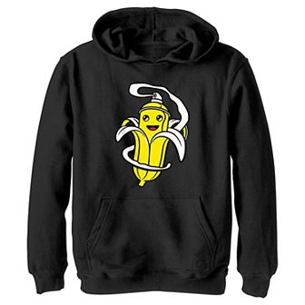 Boys 8-20 Fortnite Peely Spray Can Inside Graphic Hoodie