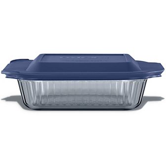 Pyrex Colors Tinted Dreams Smoke 8 in x 8 in Baking Dish with Plastic Lid