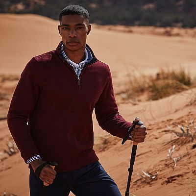 Men's IZOD Thermasoft Quarter-Zip Fleece Sweater