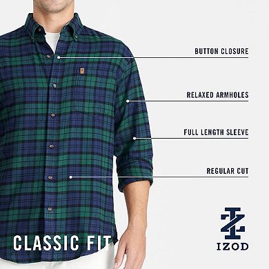 Men's IZOD Stratton Flannel Long Sleeve Button Down Shirt