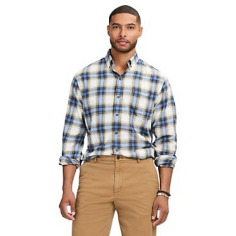 Men's IZOD Stratton Flannel Long Sleeve Button Down Shirt
