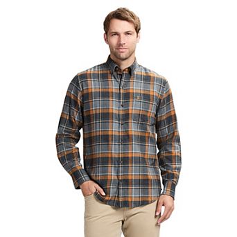 Men's IZOD Stratton Flannel Long Sleeve Button Down Shirt