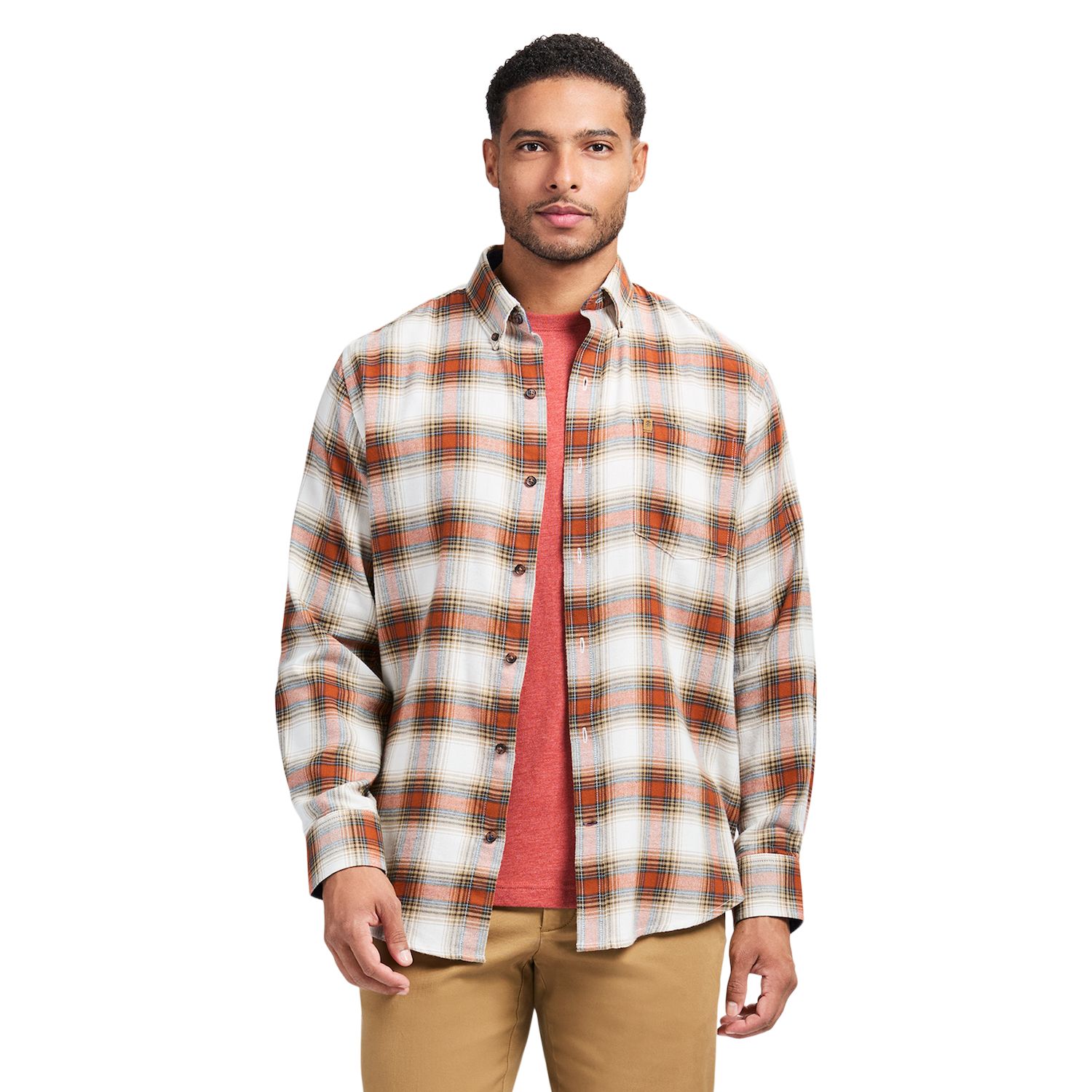 Men's IZOD Stratton Flannel Long Sleeve Button Down Shirt