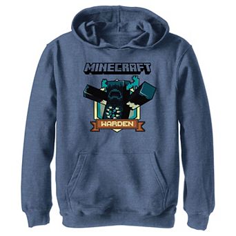 Boys 8-20 Minecraft Warden Badge Graphic Hoodie