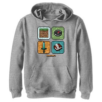 Boys 8-20 Minecraft Icons Graphic Hoodie