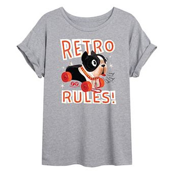 Juniors' Fisher Price Retro Rules Oversized Tee