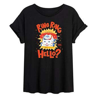 Juniors' Fisher Price Ring Ring Hello Oversized Tee