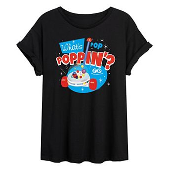 Juniors' Fisher Price What's Poppin' Oversized Tee