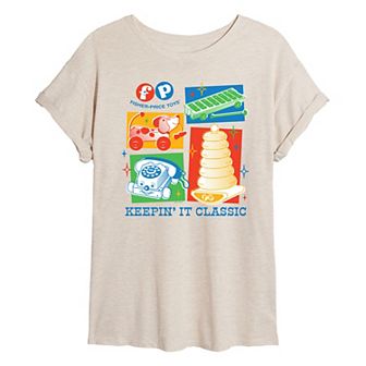 Juniors' Fisher Price Keepin' It Classic Oversized Tee