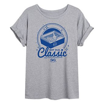 Juniors' Fisher Price Not Old Classic Oversized Tee