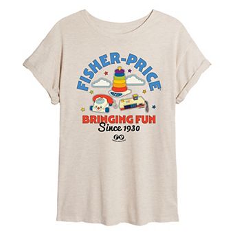 Juniors' Fisher Price Bringing Fun Since 1930 Oversized Tee