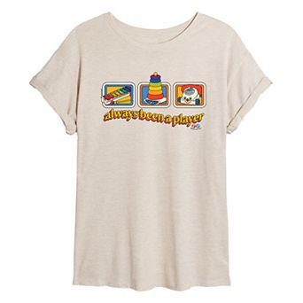 Juniors' Fisher Price Always Been A Player Oversized Tee