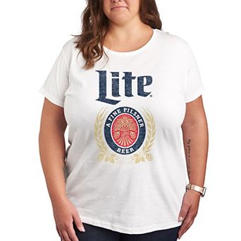 Plus Miller Lite Crest Logo Graphic Tee