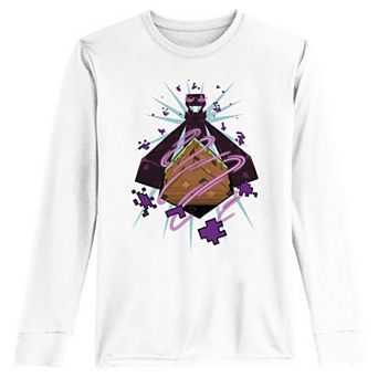 Boys 8-20 Minecraft Enderman Force Long Sleeve Graphic Tee
