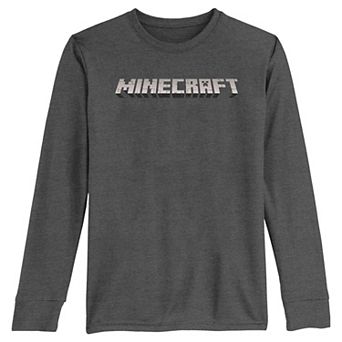 Boys 8-20 Minecraft Title Logo Long Sleeve Graphic Tee