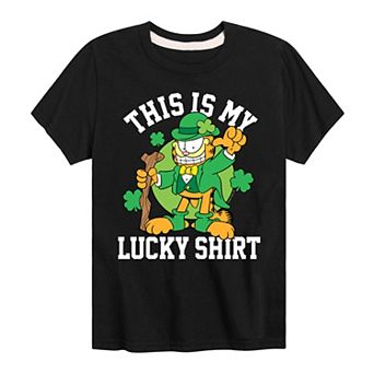 Boys 8-20 Garfield This Is My Lucky Shirt Graphic Tee