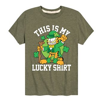 Boys 8-20 Garfield This Is My Lucky Shirt Graphic Tee