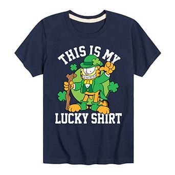 Boys 8-20 Garfield This Is My Lucky Shirt Graphic Tee