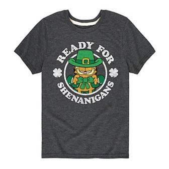 Boys 8-20 Garfield Ready For Shenanigans Graphic Tee