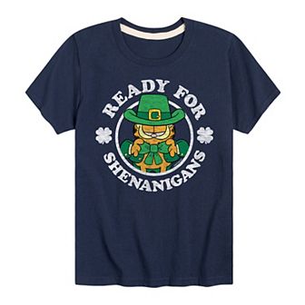 Boys 8-20 Garfield Ready For Shenanigans Graphic Tee