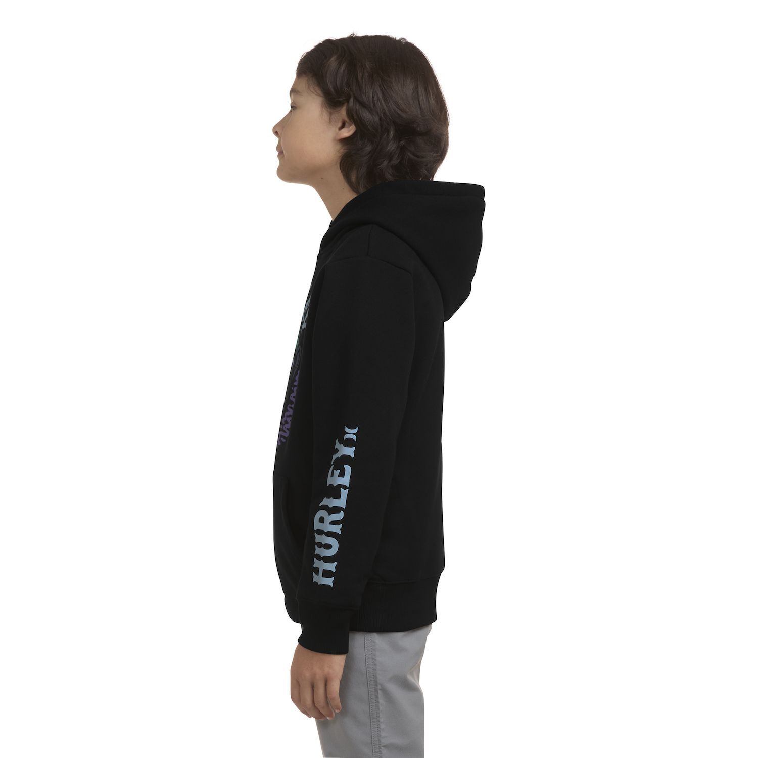 Hurley Pullover con Cappuccio Hooded Sweatshirt, Nero, 5 Años Bambino